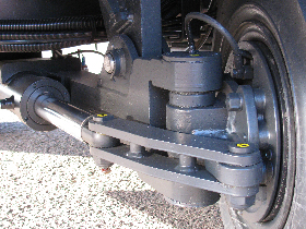 SLD sidelift truck steer axle with grease fittings